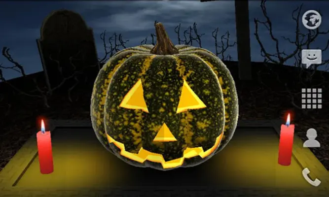 Halloween Pumpkin 3D Wallpaper android App screenshot 3